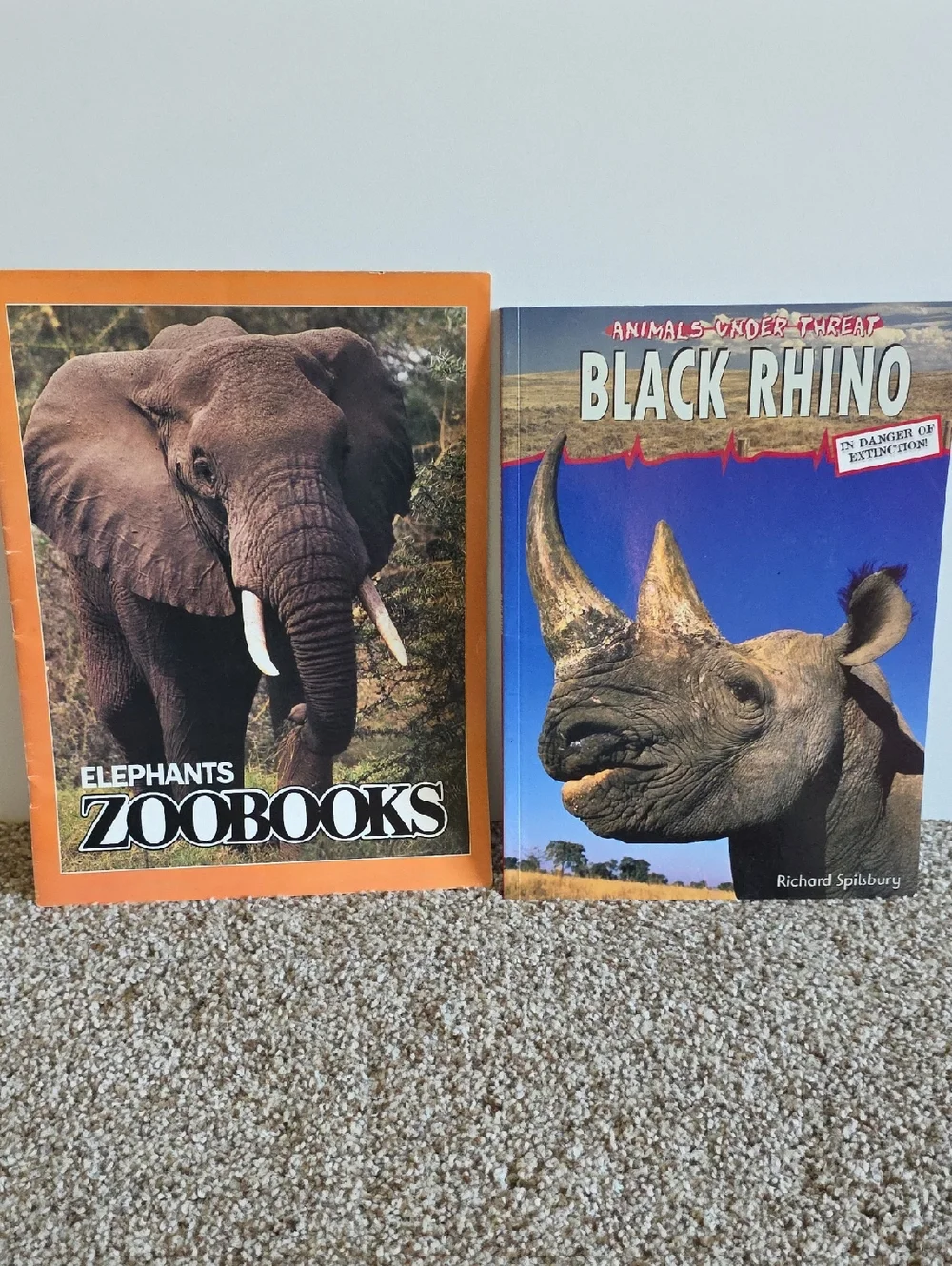 Children's Animal Book Set Dangerous Animals, Elephants, Bears, Giraffes, Rhinos